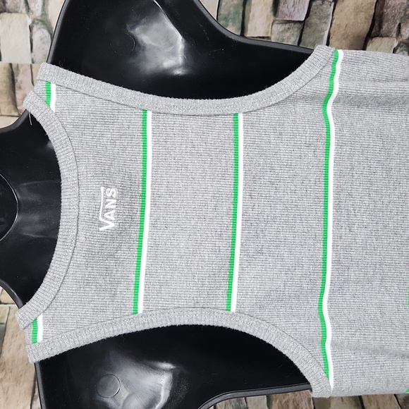 Vans Striped Ribbed Button-Front Tank Dress - Picture 5 of 8